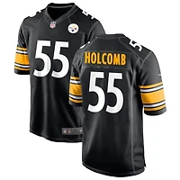 Cole Holcomb Men's Nike Black Pittsburgh Steelers Custom Game Jersey