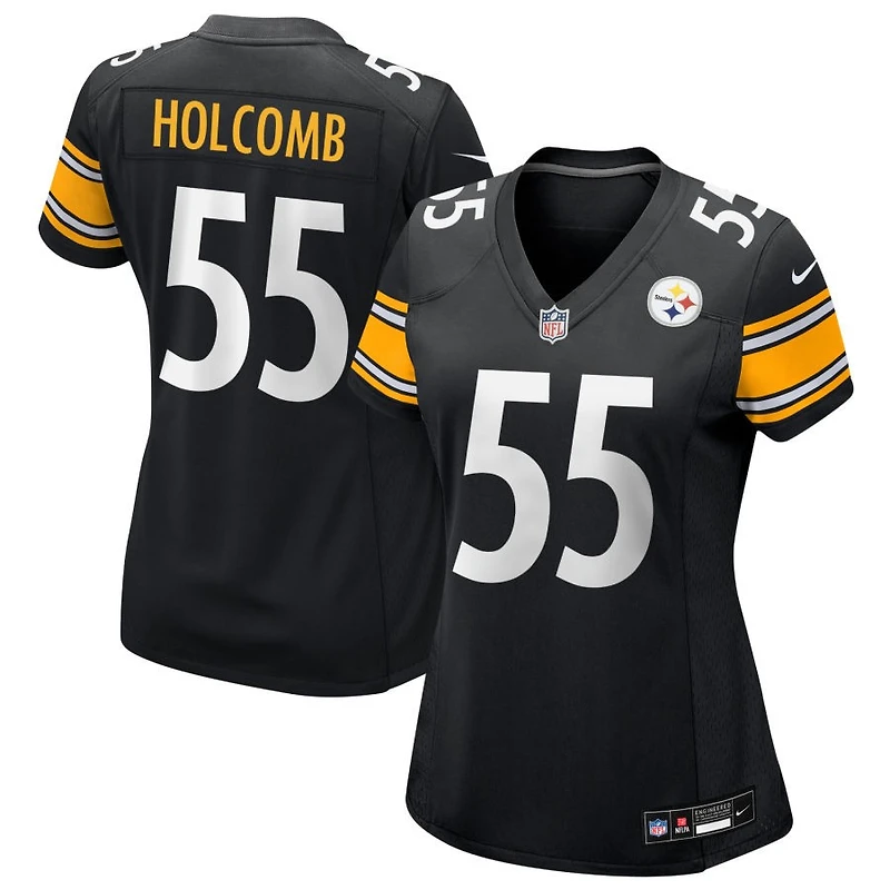 Cole Holcomb Women's Nike Black Pittsburgh Steelers Custom Game Jersey