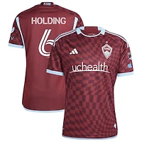 Rob Holding Men's adidas  Burgundy Colorado Rapids 2024 One Flag Kit Authentic Custom Jersey