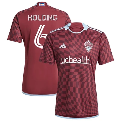 Rob Holding Men's adidas  Burgundy Colorado Rapids 2024 One Flag Kit Replica Custom Jersey