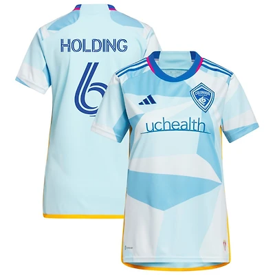 Rob Holding Women's adidas Light Blue Colorado Rapids 2023 New Day Kit Replica Custom Jersey