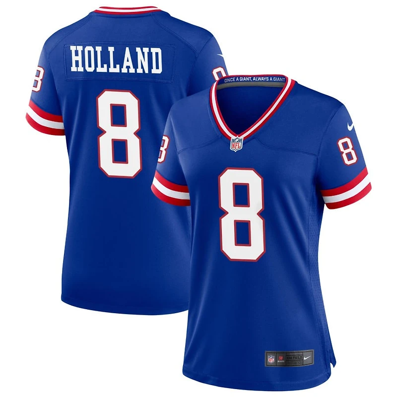 Jevon Holland Women's Nike Royal New York Giants Classic Custom Game Jersey
