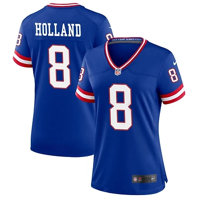 Jevon Holland Women's Nike Royal New York Giants Classic Custom Game Jersey