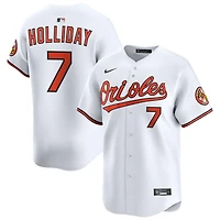 Jackson Holliday Men's Nike White Baltimore Orioles Home Limited Custom Jersey