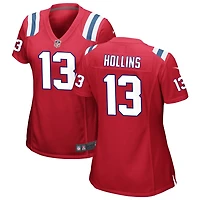 Mack Hollins Women's Nike Red New England Patriots Alternate Custom Jersey