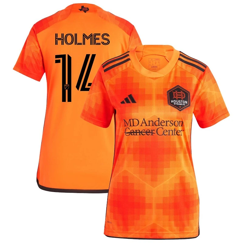 Duane Holmes Women's adidas Orange Houston Dynamo FC 2023 El Sol Replica Custom Jersey