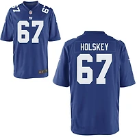 Reid Holskey Youth Nike Royal New York Giants Custom Game Jersey