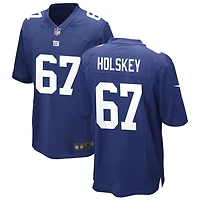 Reid Holskey Men's Nike Royal New York Giants Custom Game Jersey