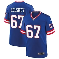 Reid Holskey Men's Nike Royal New York Giants Classic Custom Game Jersey