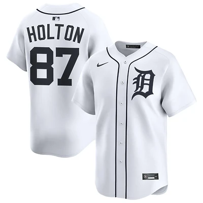 Tyler Holton Men's Nike White Detroit Tigers Home Limited Custom Jersey
