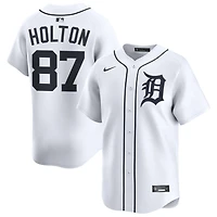 Tyler Holton Men's Nike White Detroit Tigers Home Limited Custom Jersey