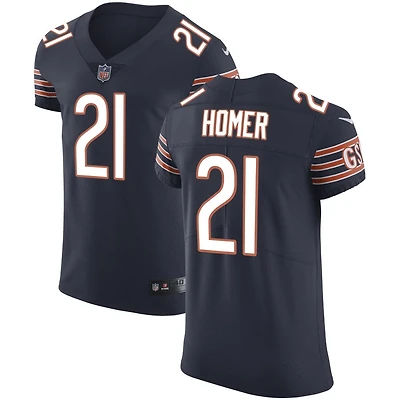 Travis Homer Men's Nike Navy Chicago Bears Vapor Untouchable Custom Elite Jersey