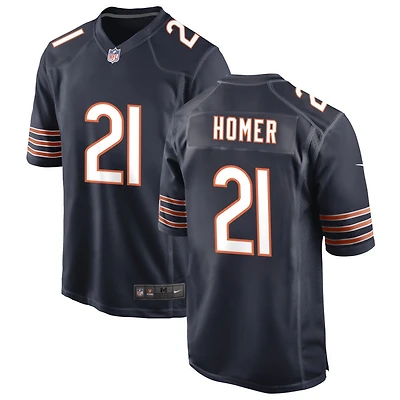 Travis Homer Men's Nike Navy Chicago Bears Custom Game Jersey