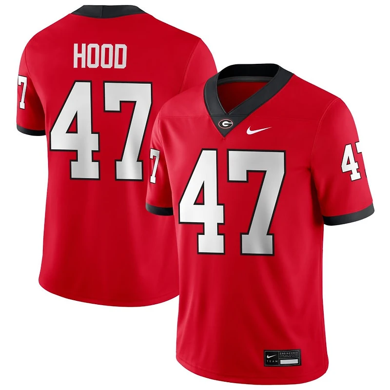 Clayton Hood Men's Nike Red Georgia Bulldogs NIL Pick-A-Player Game Jersey