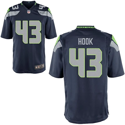 Maxen Hook Youth Nike College Navy Seattle Seahawks Custom Game Jersey