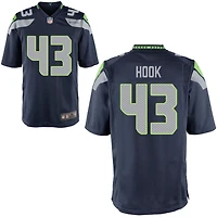 Maxen Hook Youth Nike College Navy Seattle Seahawks Custom Game Jersey