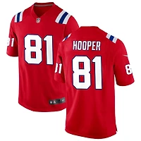 Austin Hooper Men's Nike Red New England Patriots Alternate Custom Jersey