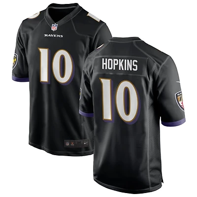 DeAndre Hopkins Men's Nike Black Baltimore Ravens Alternate Custom Game Jersey