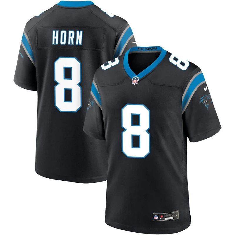 Jaycee Horn Men's Nike Black Carolina Panthers Custom Game Jersey