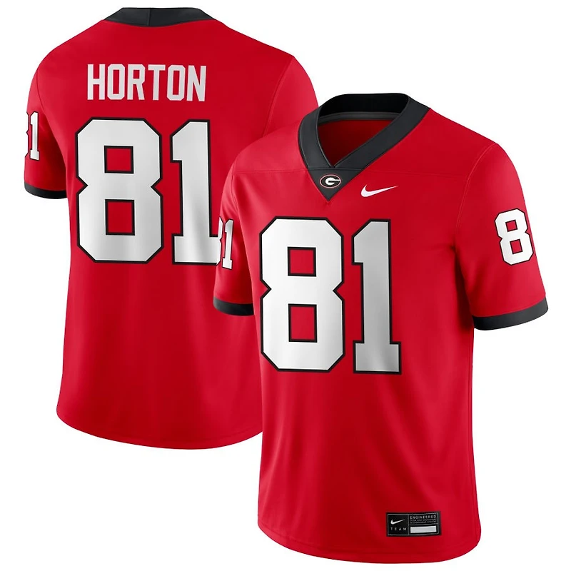 Josh Horton Men's Nike Red Georgia Bulldogs NIL Pick-A-Player Game Jersey