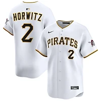 Spencer Horwitz Men's Nike White Pittsburgh Pirates Home Limited Custom Jersey