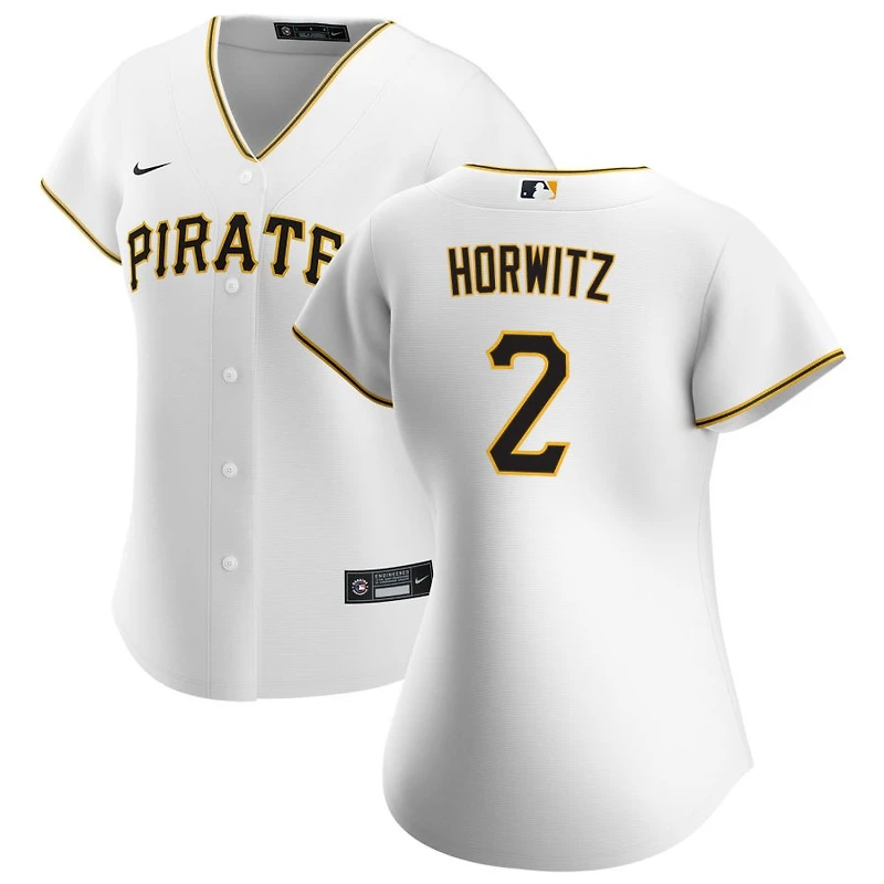 Spencer Horwitz Women's Nike White Pittsburgh Pirates Home Replica Custom Jersey