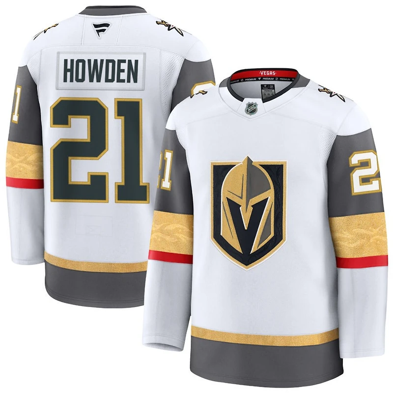Brett Howden Men's Fanatics White Vegas Golden Knights Away Premium Custom Jersey