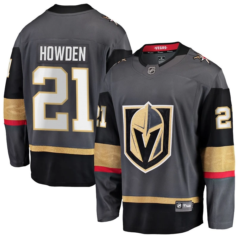 Brett Howden Men's Fanatics Gray Vegas Golden Knights Alternate Breakaway Custom Jersey
