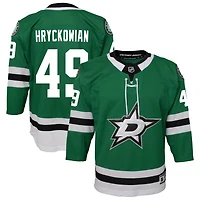 Justin Hryckowian Youth Green Dallas Stars Home Custom Premier Jersey