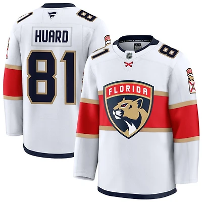 Colton Huard Men's Fanatics White Florida Panthers Away Premium Custom Jersey