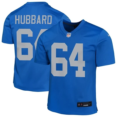 Chris Hubbard Youth Nike Blue Detroit Lions Alternate Custom Game Jersey