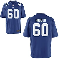 Bryan Hudson Youth Nike Royal New York Giants Custom Game Jersey