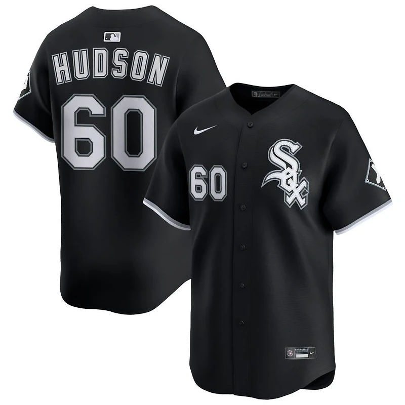 Bryan Hudson Men's Nike Black Chicago White Sox Alternate Limited Custom Jersey