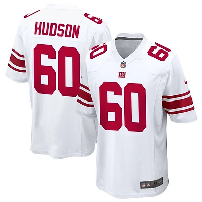 Bryan Hudson Men's Nike White New York Giants Custom Game Jersey