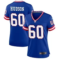 Bryan Hudson Women's Nike Royal New York Giants Classic Custom Game Jersey