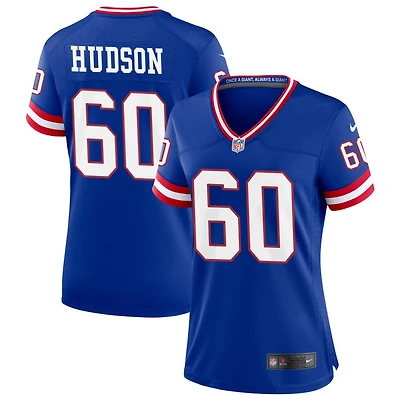 Bryan Hudson Women's Nike Royal New York Giants Classic Custom Game Jersey