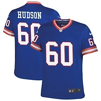 Bryan Hudson Youth Nike Royal New York Giants Classic Custom Game Jersey