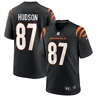 Tanner Hudson Men's Nike Black Cincinnati Bengals Game Custom Jersey