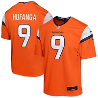 Talanoa Hufanga Youth Nike  Orange Denver Broncos Mile High Collection Custom Game Jersey