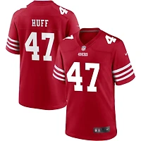 Bryce Huff Men's Nike Scarlet San Francisco 49ers Custom Jersey