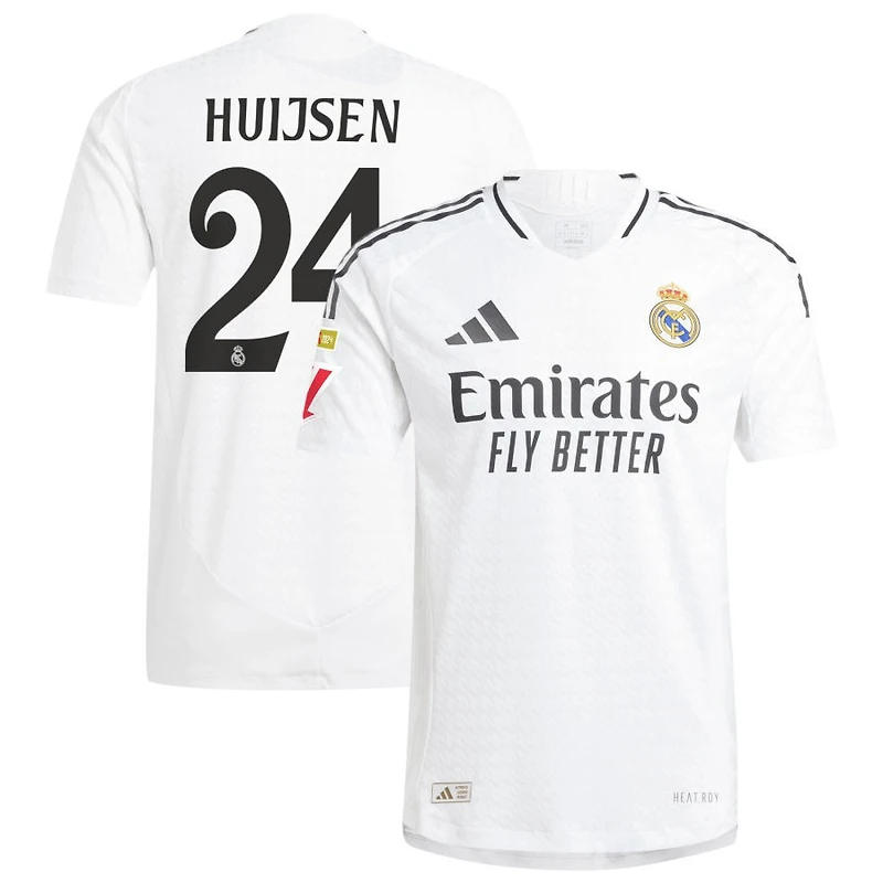 Dean Huijsen Men's adidas  White Real Madrid 2024/25 Home Authentic Custom Jersey