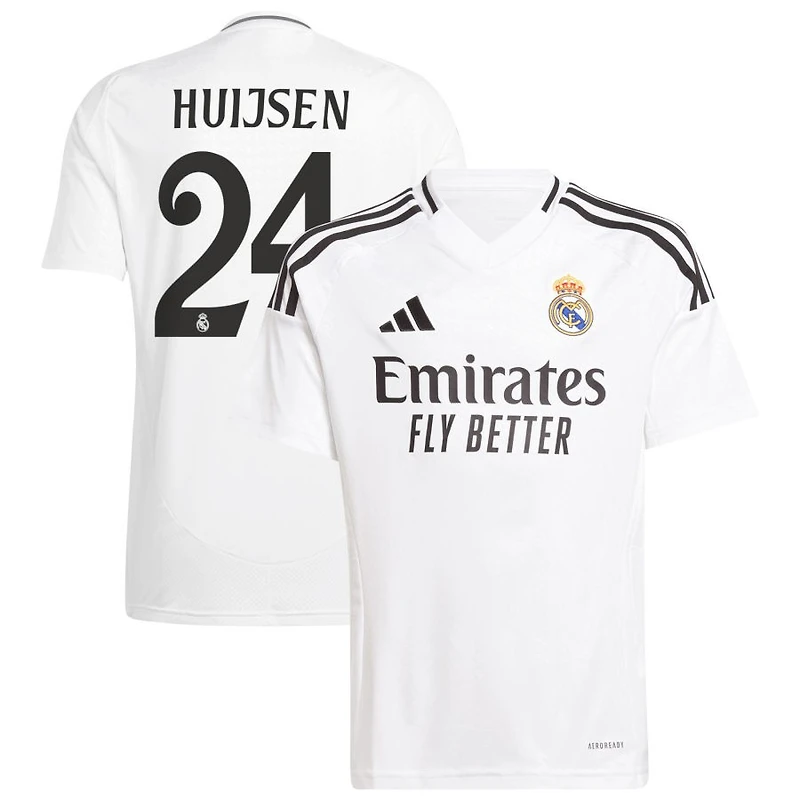 Dean Huijsen Youth adidas White Real Madrid 2024/25 Home Replica Custom Jersey