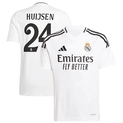 Dean Huijsen Youth adidas White Real Madrid 2024/25 Home Replica Custom Jersey