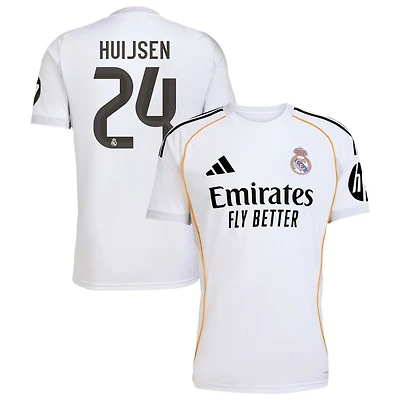 Dean Huijsen Men's adidas White Real Madrid 2025/26 Home Replica Custom Jersey