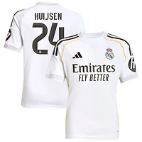 Dean Huijsen Youth adidas White Real Madrid 2025/26 Home Replica Custom Jersey