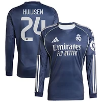 Dean Huijsen Men's adidas Blue Real Madrid 2025/26 Away Long Sleeve Replica Custom Jersey