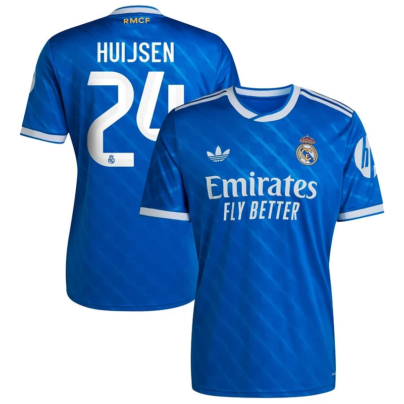 Dean Huijsen Men's adidas  Blue Real Madrid 2025/26 Third Replica Custom Jersey