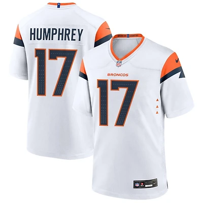 Lil'Jordan Humphrey Men's Nike  White Denver Broncos Mile High Collection Custom Game Jersey
