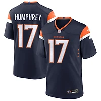Lil'Jordan Humphrey Men's Nike  Navy Denver Broncos Alternate Mile High Collection Custom Game Jersey