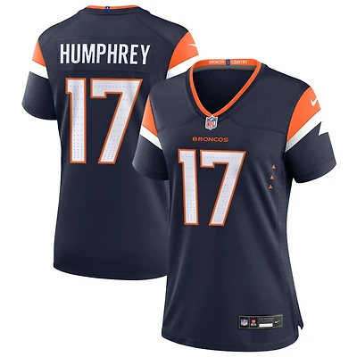 Lil'Jordan Humphrey Women's Nike  Navy Denver Broncos Alternate Mile High Collection Custom Game Jersey